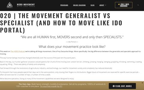 The Movement Generalist vs Specialist (And How to Move ...