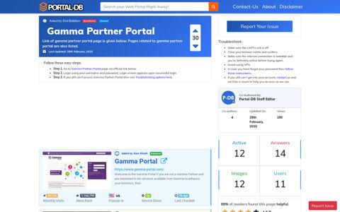 Gamma Partner Portal
