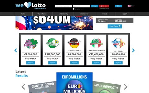 WeLoveLotto | Online Global Lottery Services Online