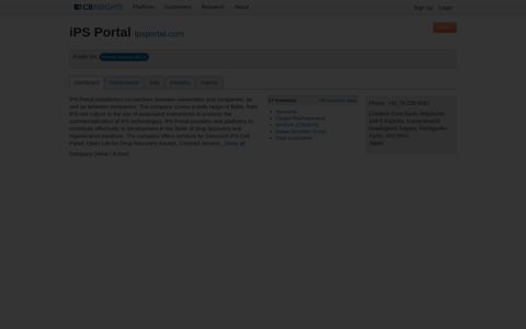 iPS Portal - CB Insights