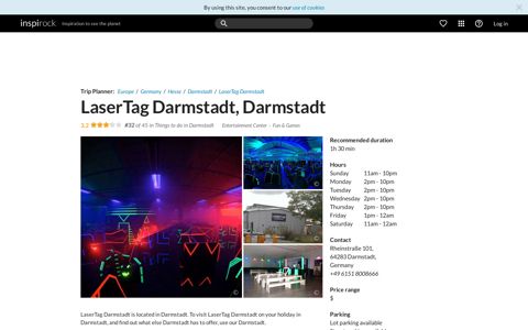 Visit LaserTag Darmstadt on your trip to Darmstadt or Germany