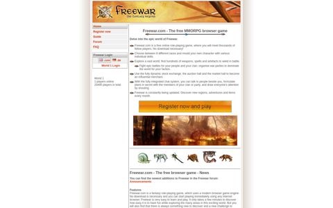Freewar.com - Browser game, online game