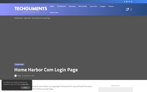 Home Harbor Com Login Page - TechGuments