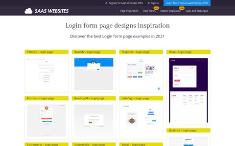 Discover the best Login form page examples in 2020 - SaaS ...