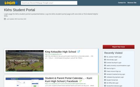 Kkhs Student Portal - Loginii.com