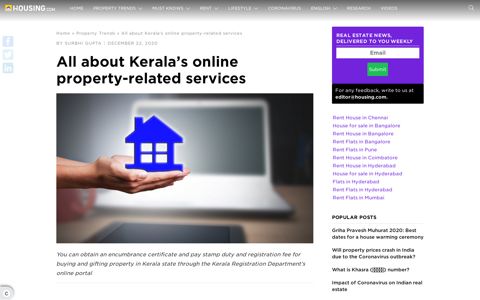 Kerala Registration Department Online:Download, View EC ...