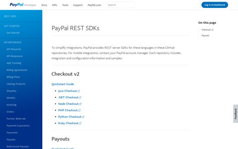 PayPal REST SDKs - PayPal Developer