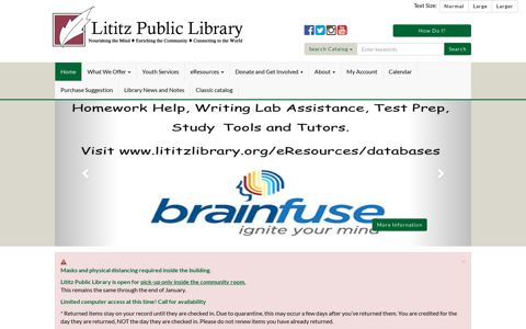 Lititz Public Library: Home