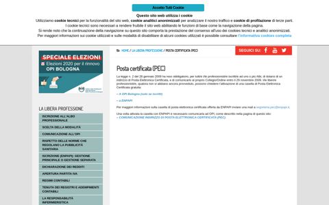Posta certificata (PEC) – Ordine Professioni Infermieristiche ...