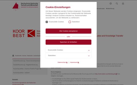 Erasmus-Konsortium KOOR/BEST - Hochschule Karlsruhe ...