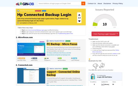 Hp Connected Backup Login
