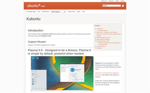 ZestyZapus/ReleaseNotes/Kubuntu - Ubuntu Wiki