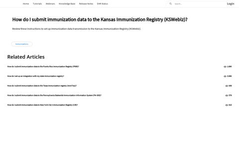 How do I submit immunization data to the Kansas ...
