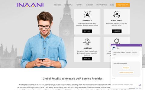 Global Retail & Wholesale VoIP Service Provider-INAANI