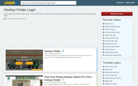 Hockey Finder Login - Loginii.com