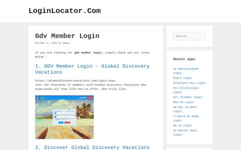 Gdv Member Login - LoginLocator.Com