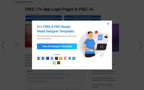 FREE 17+ App Login Pages in PSD | AI - FreeCreatives