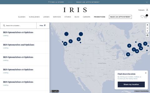 Store Locator | IRIS