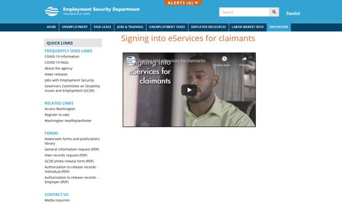 Signing into eServices for claimants VIDEO - ESD - Access ...