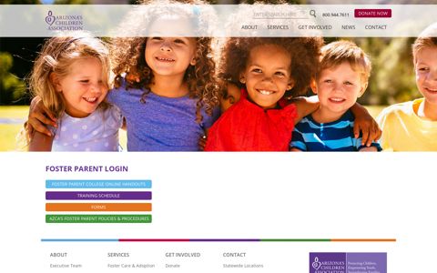 Foster Parent Login - Arizona's Children Association