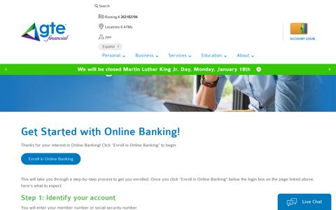 Online Banking | GTE Financial