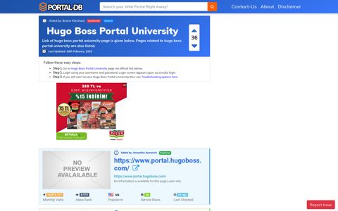 Hugo Boss Portal University - Portal-DB.live