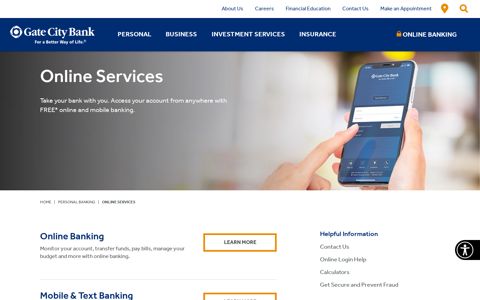 Online Services | Gate City Bank