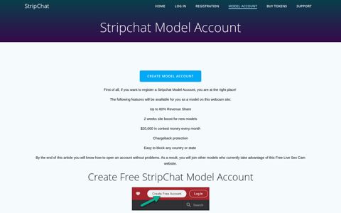 Model Account Registration - Stripchat