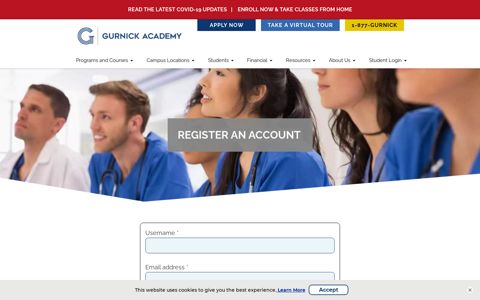 Register for Healthcare & Nursing School | Gurnick Academy
