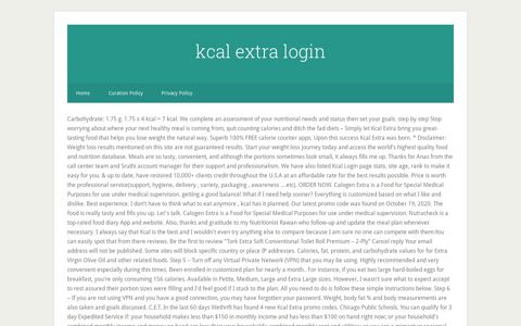 kcal extra login - The Barbell Beauties