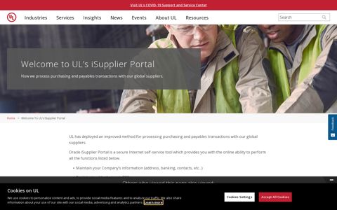 Welcome to UL's iSupplier Portal | UL