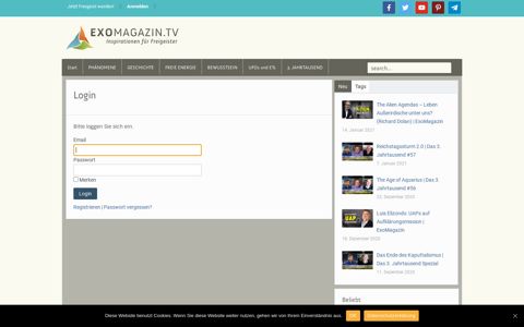 Login - Exomagazin.tv