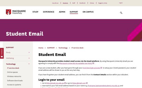 Student Email - Student Portal