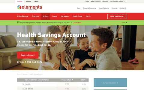 Health Savings Account | Elements Financial