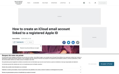 How to create an iCloud email linked to an Apple ID ...