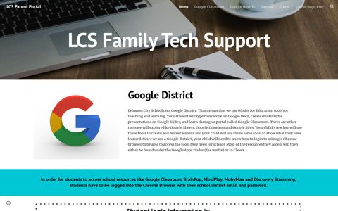 LCS Parent Portal - Google Sites