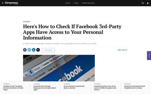 Here's How to Check If Facebook 3rd-Party Apps Have Access ...