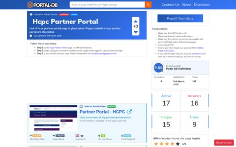 Hcpc Partner Portal