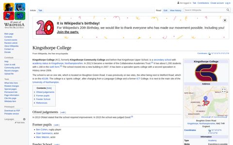 Kingsthorpe College - Wikipedia