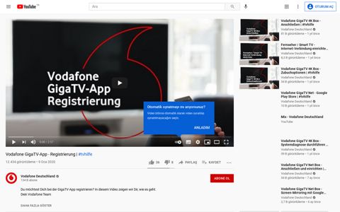 Vodafone GigaTV-App - Registrierung | #tvhilfe - YouTube