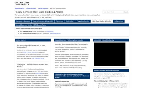 HBR Case Studies & Articles - Faculty Services - Research ...