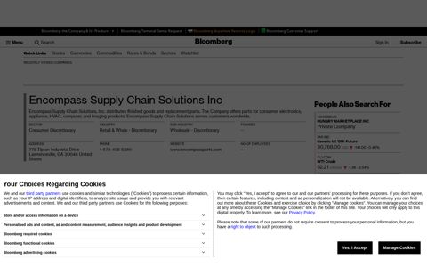 Encompass Supply Chain Solutions Inc - Company Profile ...