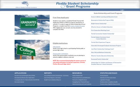 Home - Florida Student Scholarship & Grant Programs