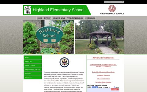 Highland - Cheshire Public Schools