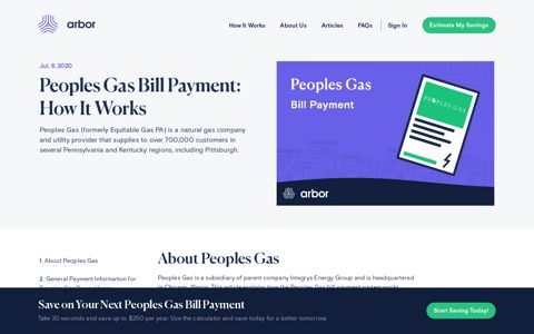 Peoples Gas Bill Payment: How It Works - Arbor
