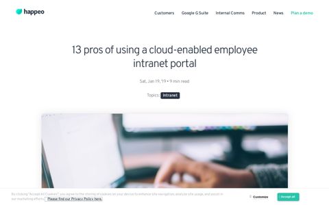 13 pros of using a cloud-enabled employee intranet portal