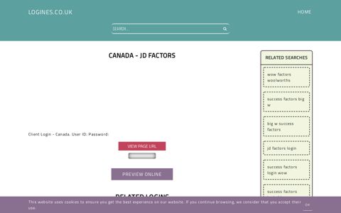 Canada - JD Factors - General Information about Login