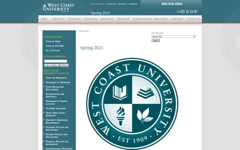 West Coast University - SmartCatalog www.academiccatalog ...