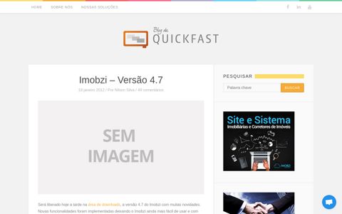 Imobzi – Versão 4.7 Blog oficial da Quickfast