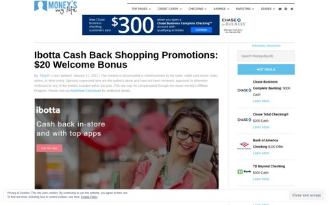 Cash Back Shopping Review: Ibotta $20 Sign-Up Bonus
